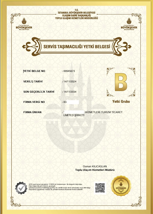 yetki belgesi